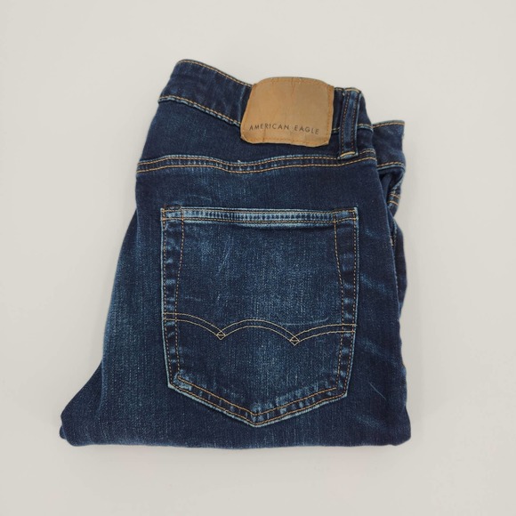 American Eagle Outfitters Other - American Eagle Next Level Flex Slim Straight Jeans Mens 33x32 Dark Wash Denim